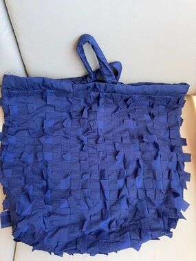 COS Royal Blue Textured Tote